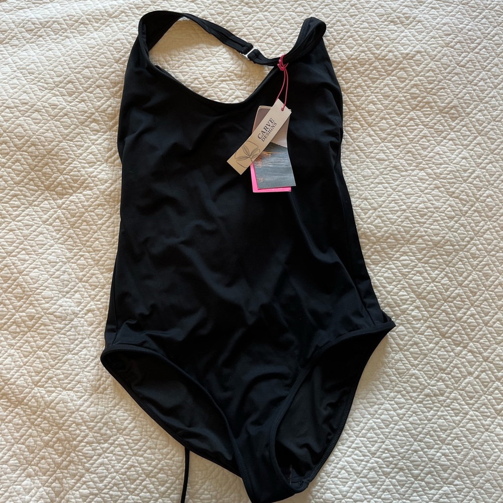 NWT black “Kailua” one piece from Carve designs